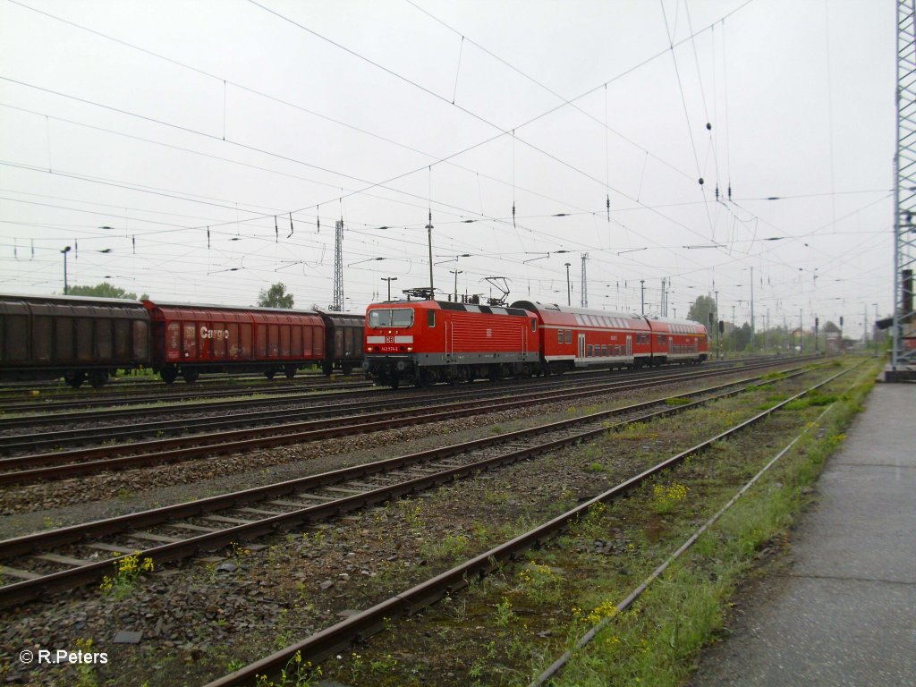 143 809-2 mit RB11 Frankfurt/Oder in Eisenh�ttenstadt. 13.05.10