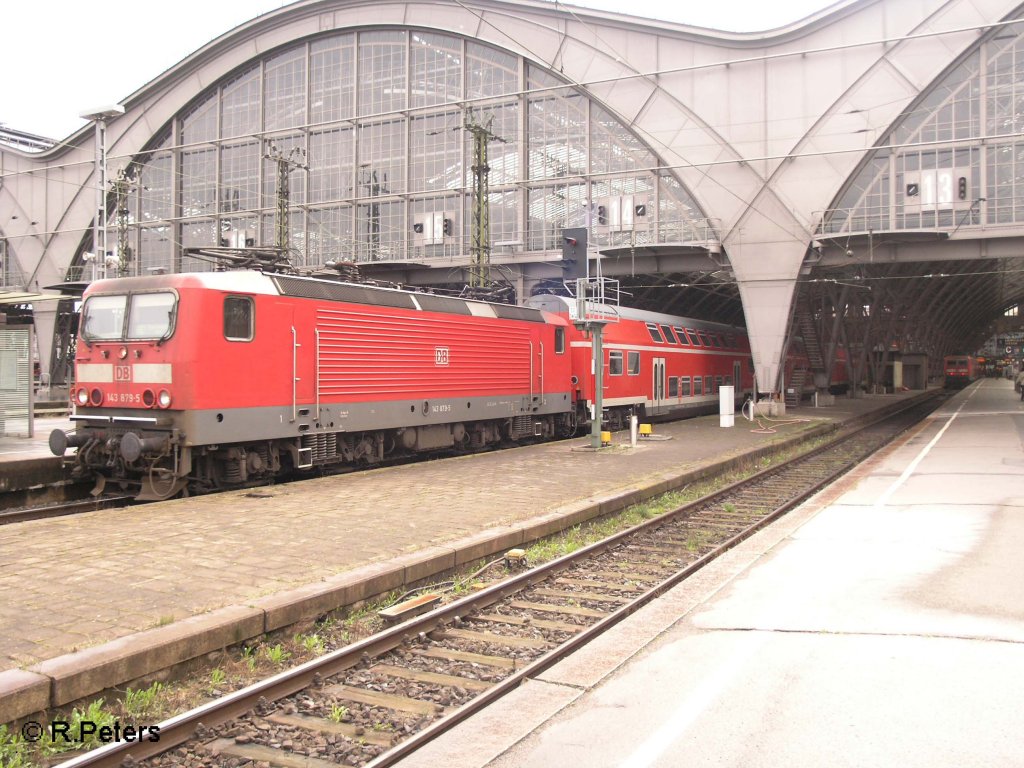 143 879-5 verl�sst Leipzig HBF . 16.03.08