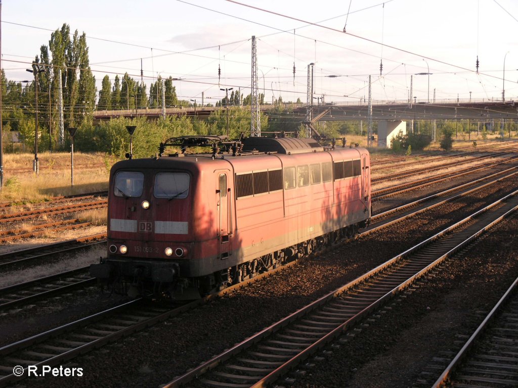 151 093-2 in Eisenh�ttenstatd. 08.07.08