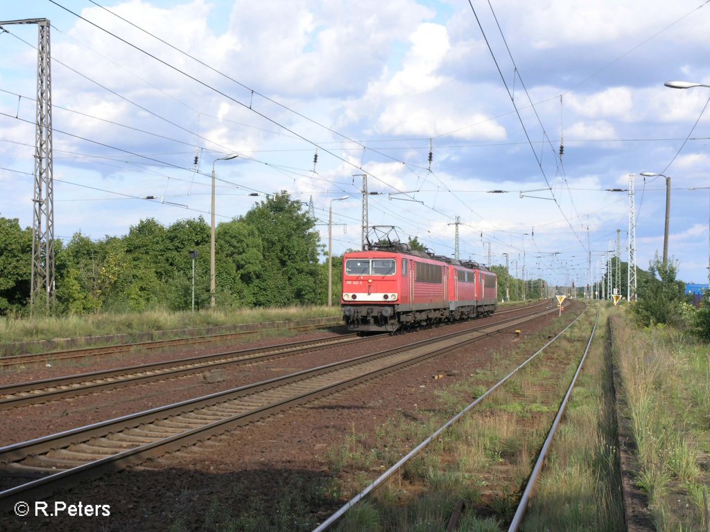 155 142-3 �berf�hrt in Saarmund die 140 774 + 155 014. 17.08.08