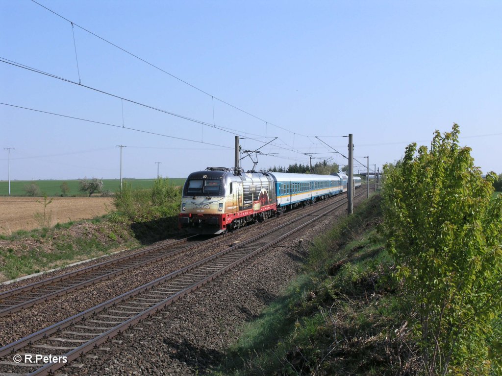 183 001 mit ALX84110 M�nchen – Hof bei Altegolsheim.21.04.11
