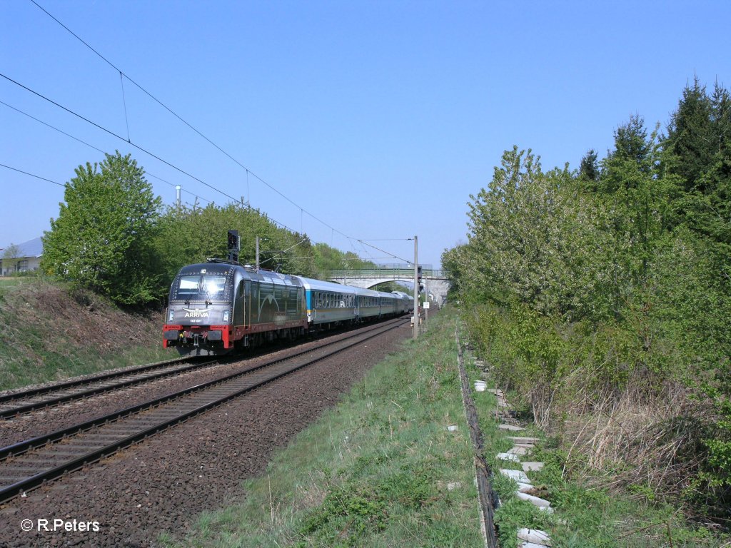 183 001 mit ALX84111 Hof – M�nchen bei Altegolsheim. 21.04.11
