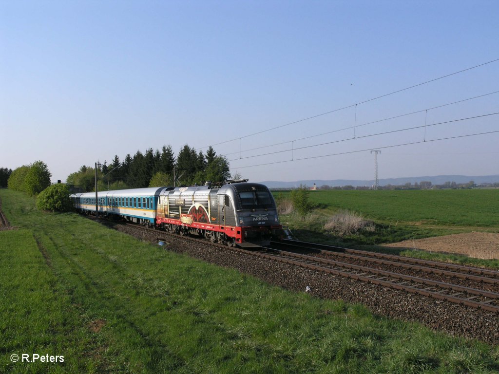 183 001 mit ALX84117 Schwandorf – M�nchen bei Altegolsheim. 21.04.11
