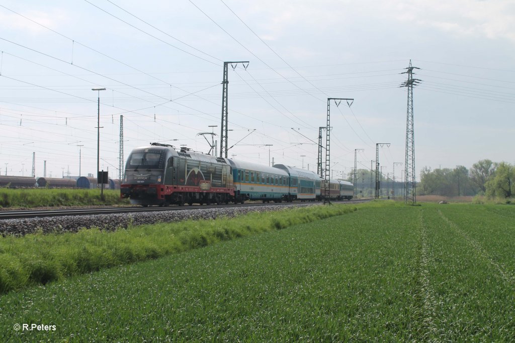 183 001 mit dem ALX84124 M�nchen - Hof bei Regensburg Ost. 09.05.13
