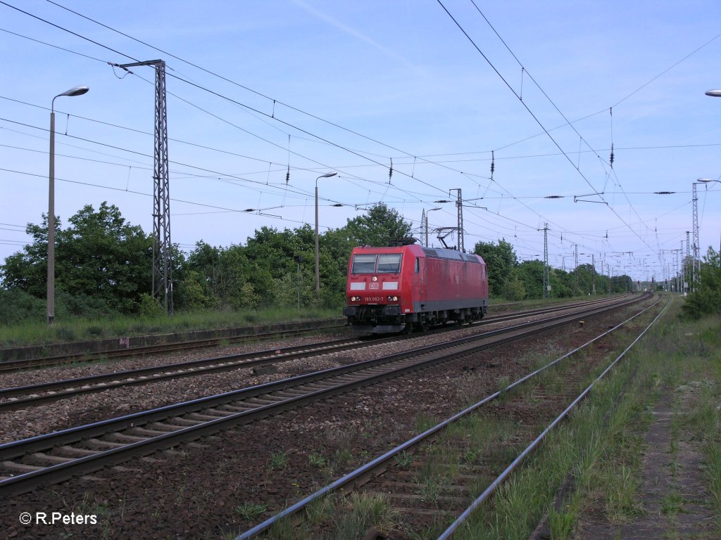 185 062-7 kommt solo durch Saamund zur�ck gefahren. 17.05.09