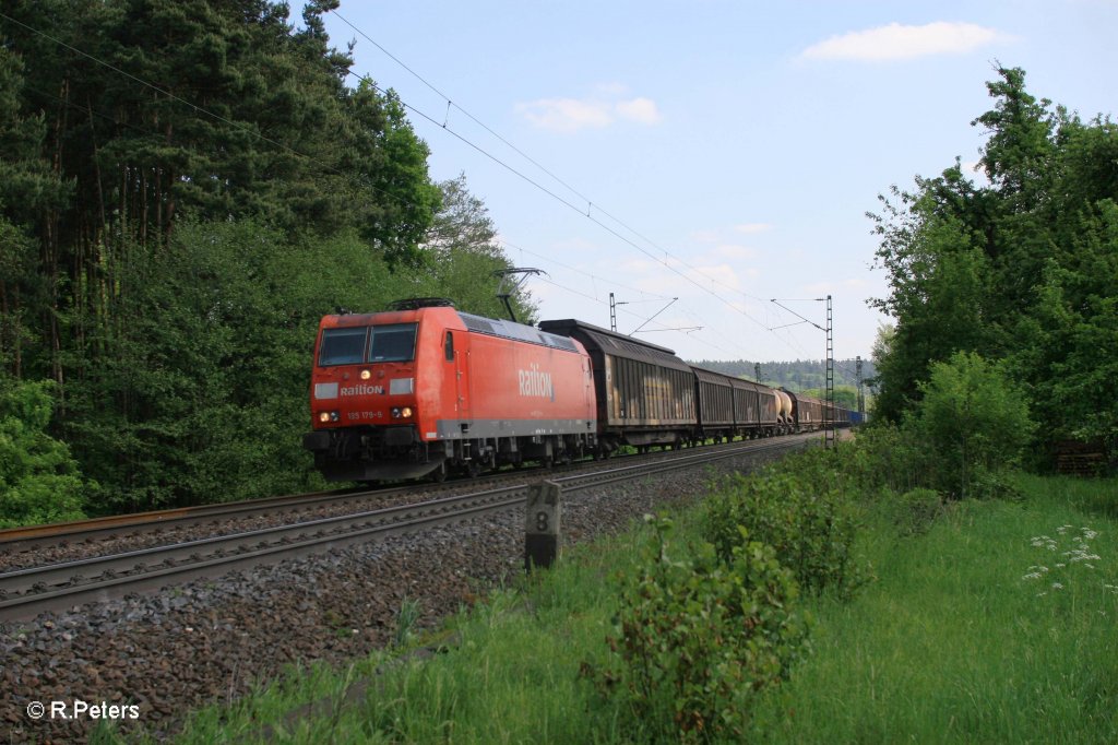 185 179-9 mit gemischten G�terzug bei Postbauer-Heng. 13.05.11