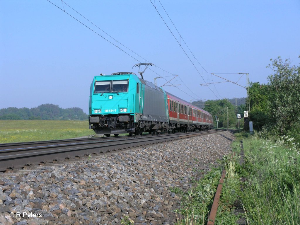 185 634-3 mit S3 39320 N�rnberg - Neumarkt(Oberpfalz) beo P�lling. 13.05.11