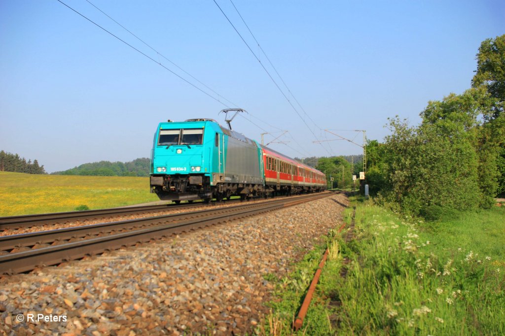 185 634-3 mit S3 39320 N�rnberg - Neumarkt(Oberpfalz) beo P�lling. 13.05.11