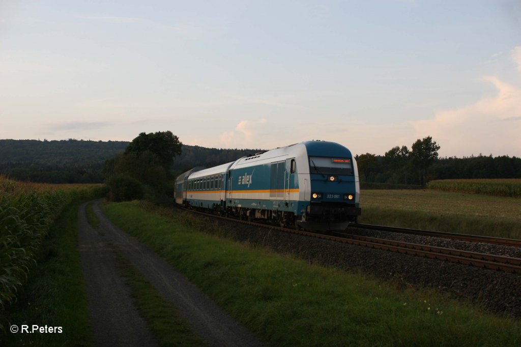 223 061 mit ALX84121 Hof - M�nchen bei Oberteich. 17.09.11