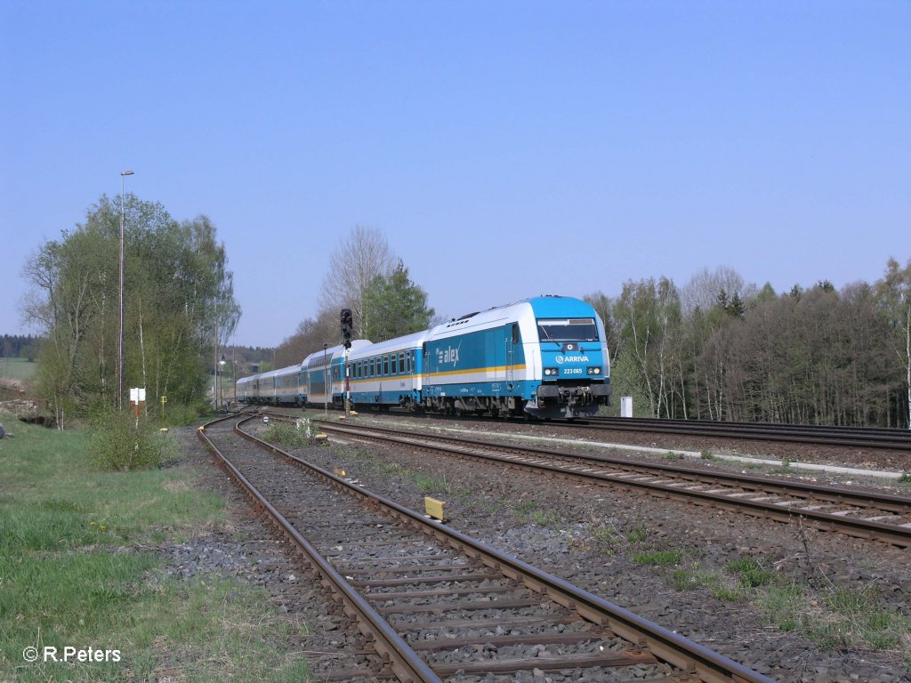 223 065 mit ALX84111 nach M�nchen in Pechbrunn. 25.04.11