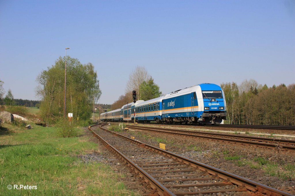223 065 mit ALX84111 nach M�nchen in Pechbrunn. 25.04.11 Versuch 2