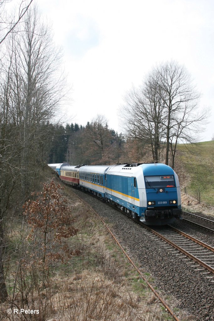 223 069 mit ALX84106 M�nchen - Hof bei Reuth bei Erbendorf. 04.04.12
