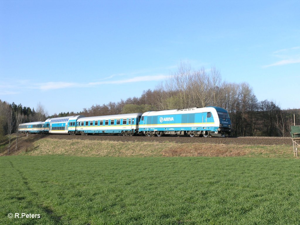 223 069 mit ALX84121 nach M�nchen bei Pechbrunn. 09.04.11