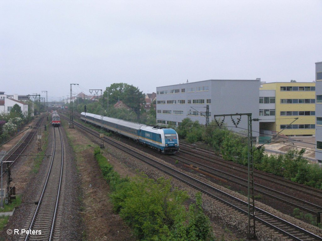 223 069 verl�sst Regensburg mit den ALX355 nach Praha. 01.05.09
