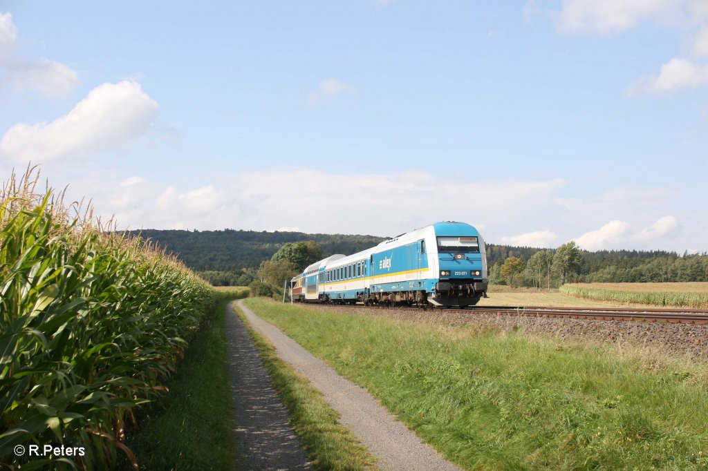 223 071 mit ALX84115 Hof - M�nchen bei Oberteich. 17.09.11