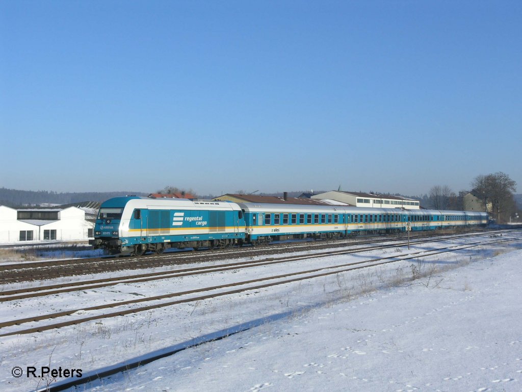 223 072 durchf�hrt Pechbrunn mit den ALX37976 nach Hof. 10.01.09

