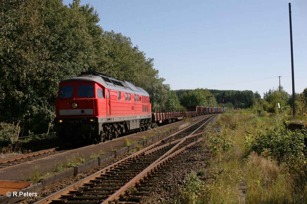 232 131-1 mit umgeleiteten 45265 N�rnberg – Cheb in Reuth bei Erbendorf. 14.09.11

