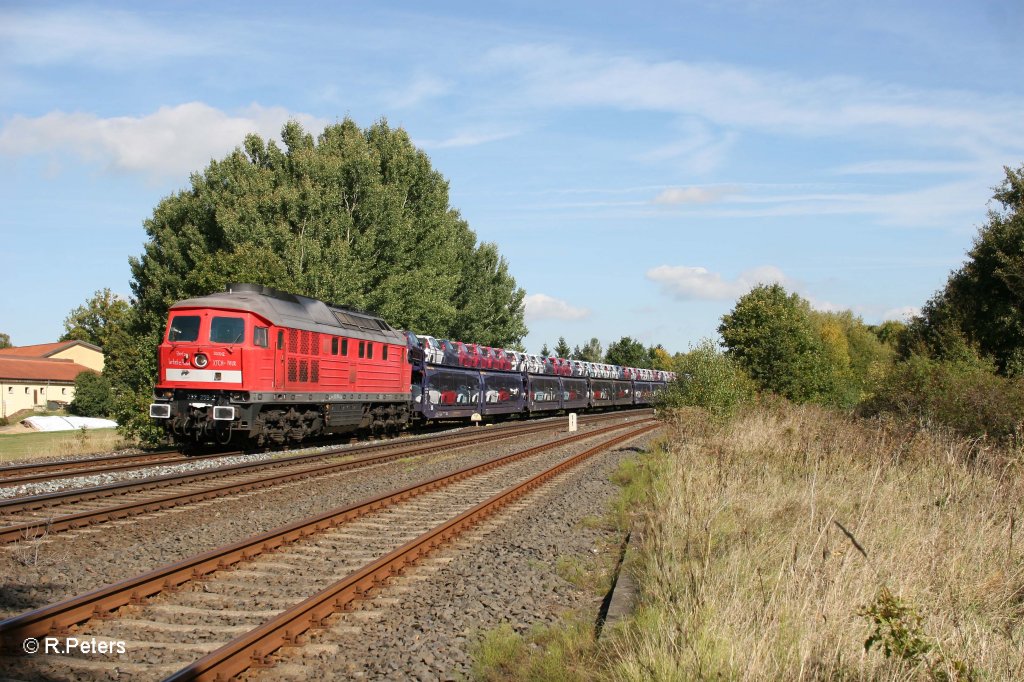 232 259-2 mit dem 47290 nach N�rnberg bei Sch�nfeld. An der Lok stand  Bertis Letzte Fahrt 30.09.12 XTCH - NNR 
