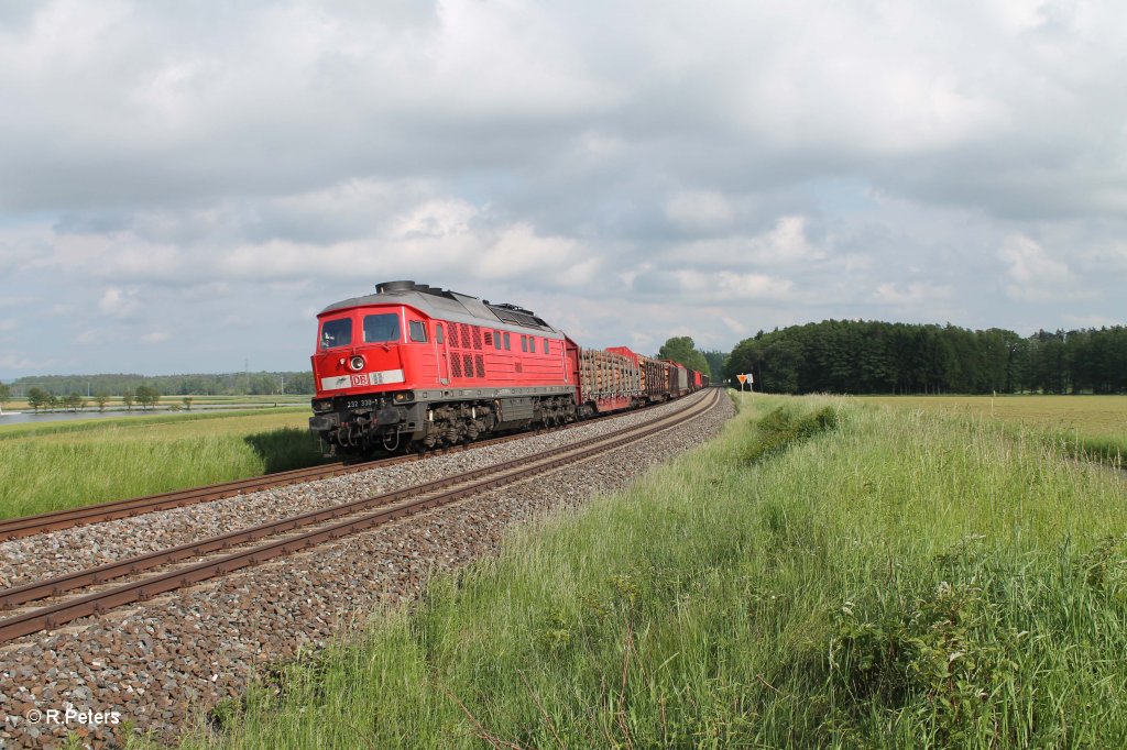 232 330-1 mit dem 56743 Wagen�berf�hrung nach Marktredwitz bei Oberteich. 09.06.13