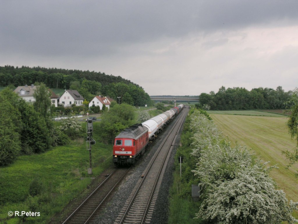 232 589-2 zieht bei Richt ein Umleiter G�terzug. 26.05.10