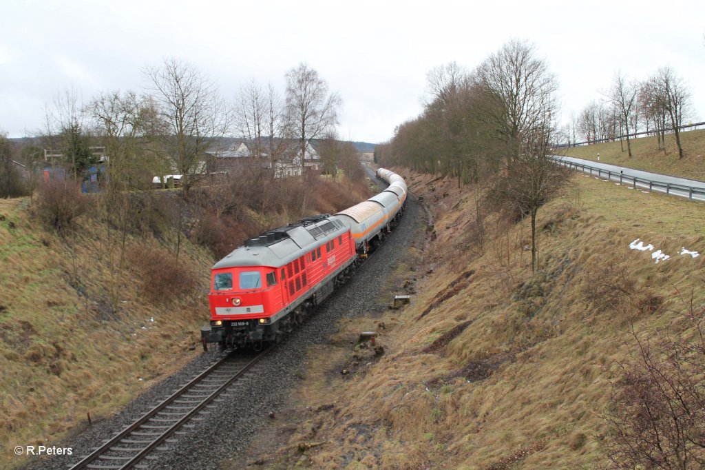 232 608-9 mit dem 45365 N�rnberg - Cheb bei Seu�en. 05.02.13