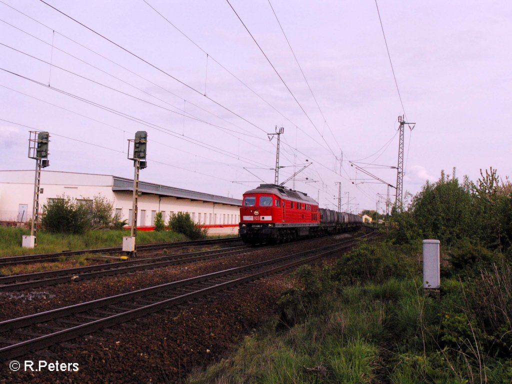 233 486-0 durchf�hrt Regensburg mit einem Kalkzug. 03.05.08