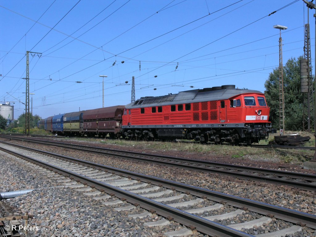 233 622-0 f�hrt in Regensburg Ost mit einer Polenkohle ein. 09.09.09