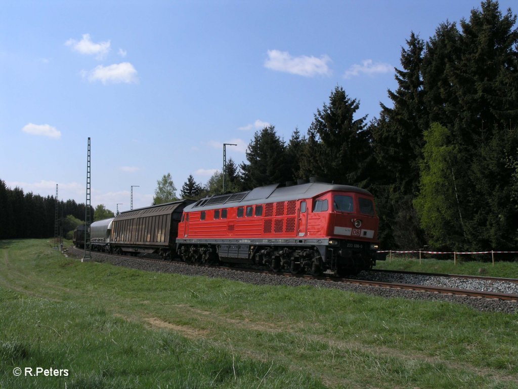 233 698-0 mit gemischten G�terzug bei F�hring. 05.05.11