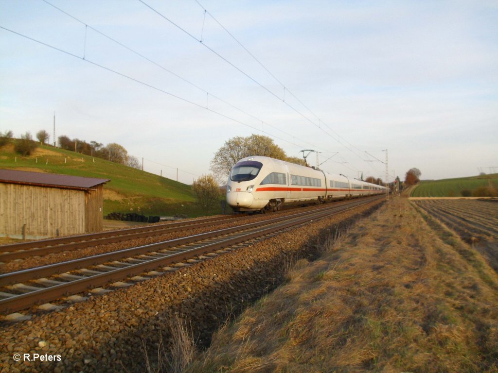 411 577-0 „Rhatenow“ +  Trier  als ICE 1502 M�nchen - Hamburg bei Fahlenbach. 24.03.11
