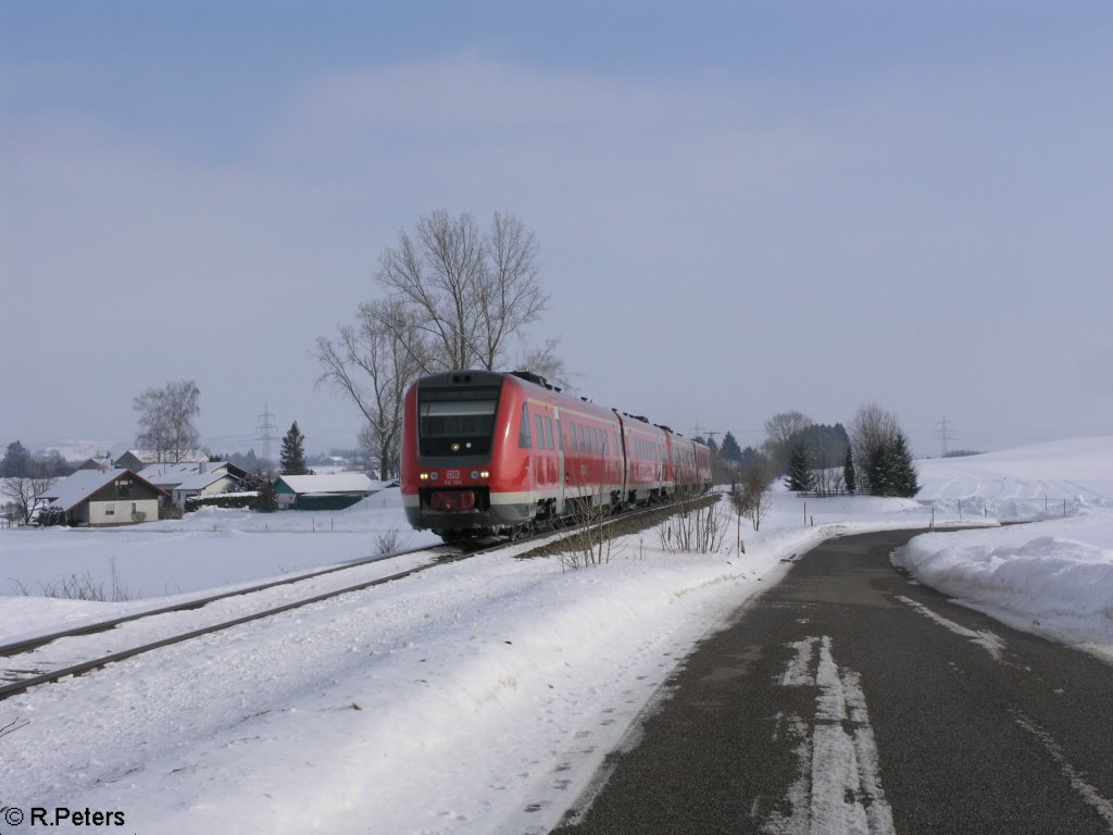 612 084 mit RB 32714/3938 nach Ulm bei K�sers.15.02.10