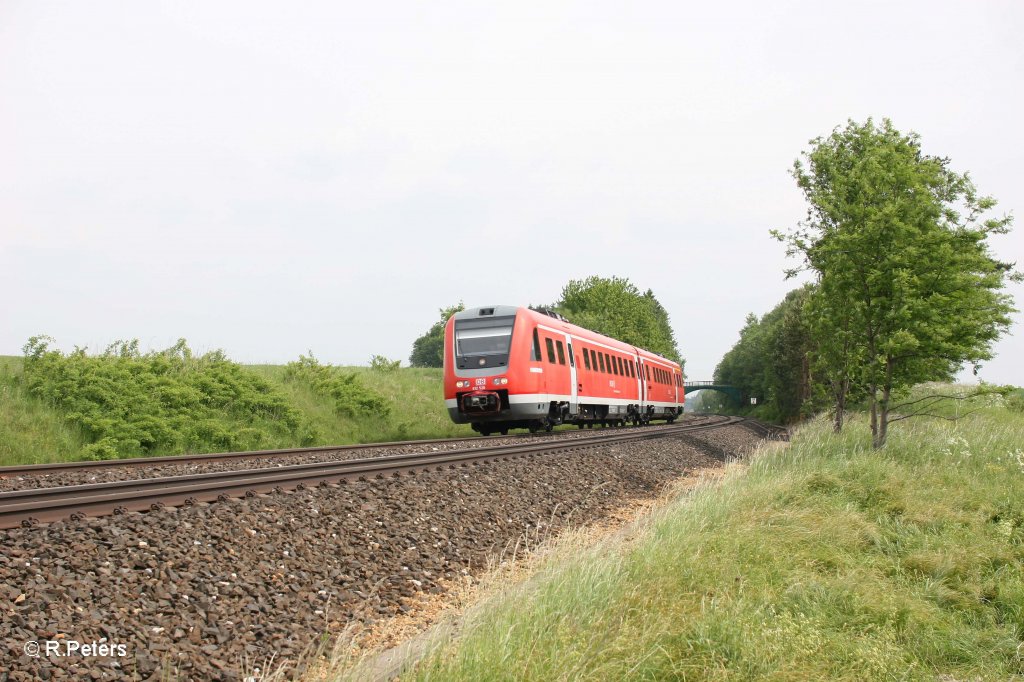 612 520-7 als RE 3452 Dresden - N�rnberg bei Waldershof. 31.05.12