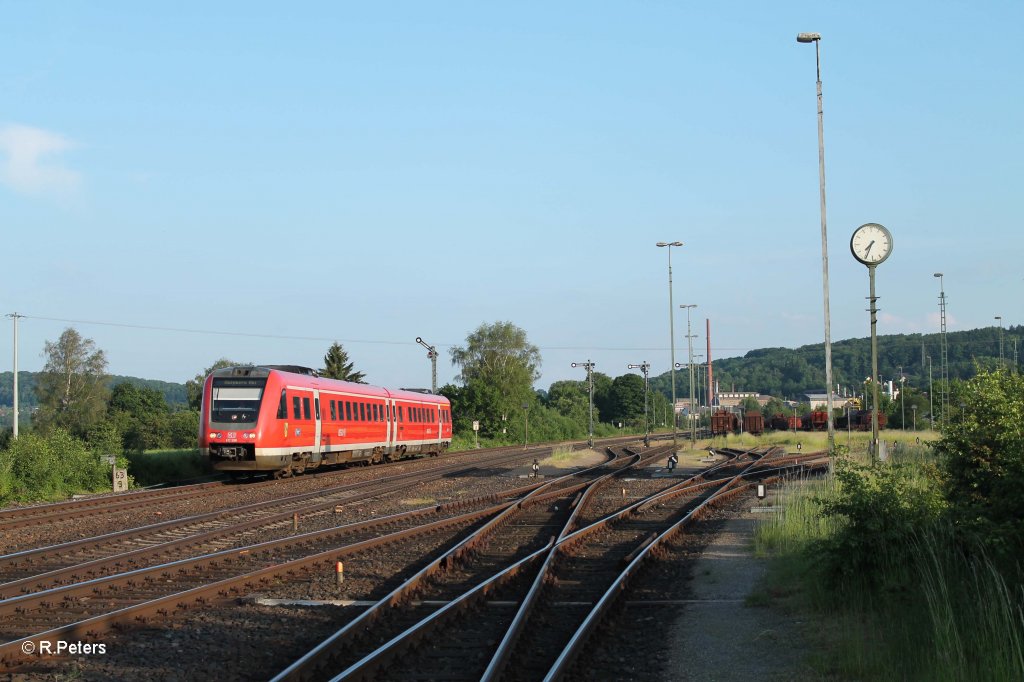 612 598 als RE 3570 Regensburg - Schnadorf - M�nchen bei Luipoldh�he. 08.06.13