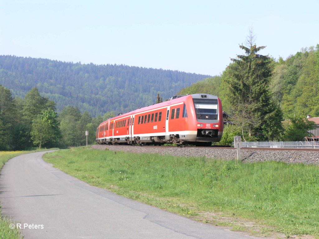 612 652-8 als 3002/3022 nach W�rzburg bei Kauernburg. 22.05.10