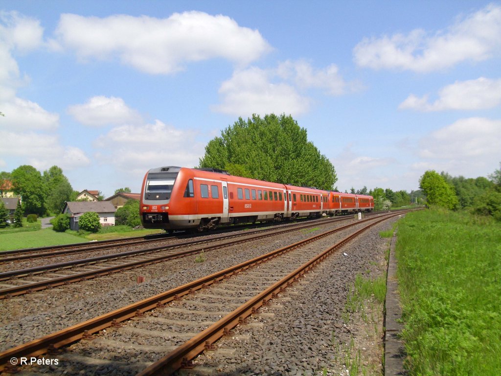 612 652 als RE Regensburg bei Sch�nfeld. 04.06.10