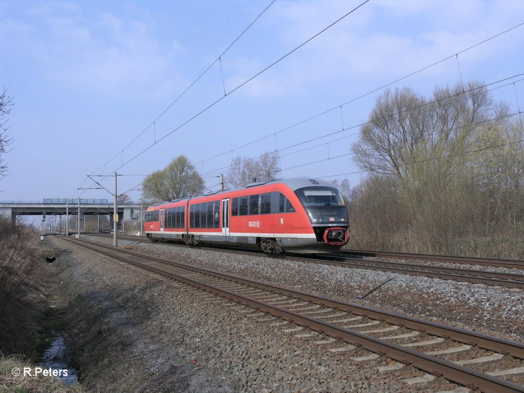 642 141-6 als RB D�beln bei Borsdorf. 30.03.11