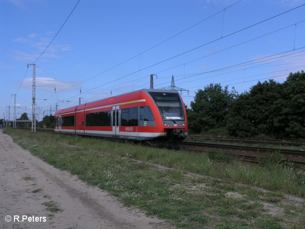 646 005 verl�sst saarmund auf dem Weg nach Berlin-Sch�nefeld als RB22. 17.08.08