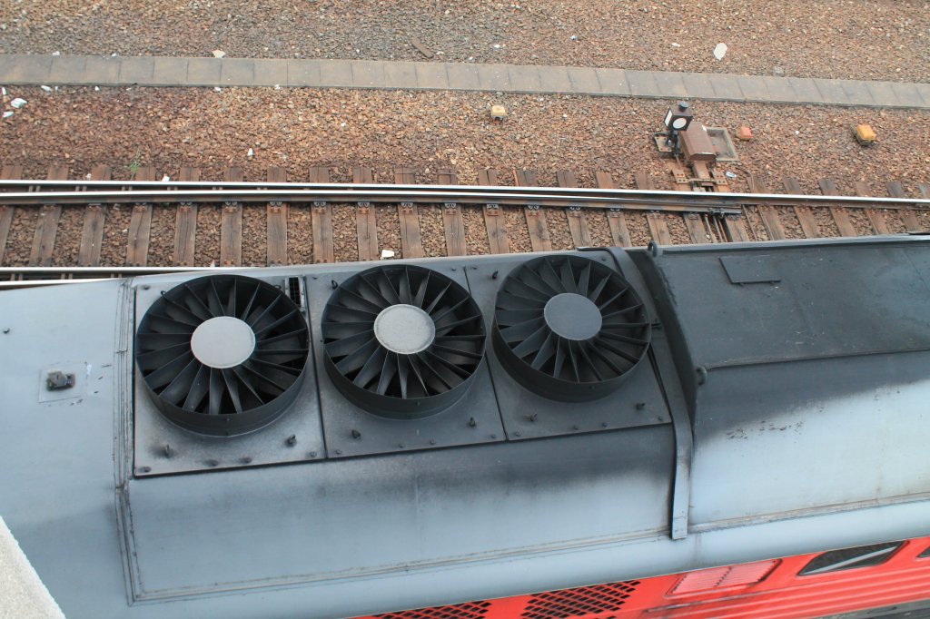 Blick auf die L�fter der 232 609-8