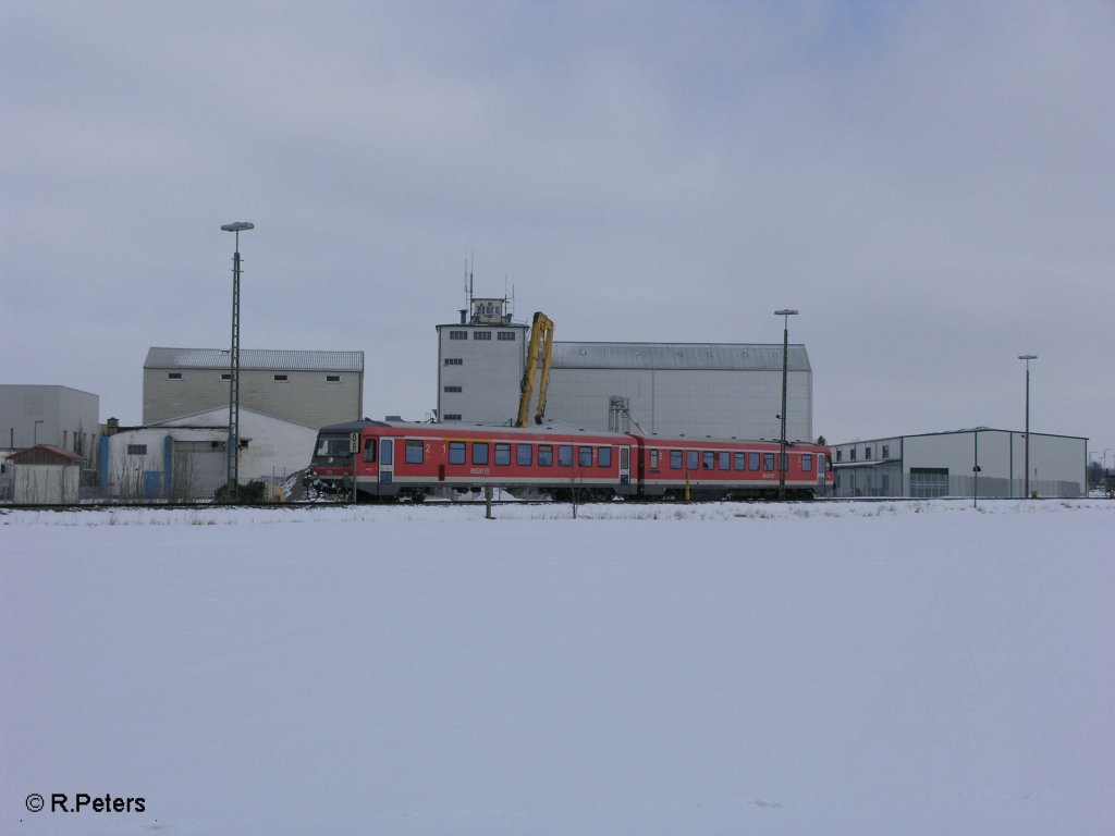 Ein 628iger verl�sst Buchloe mit einer RB Bad Worishofen. 25.02.08