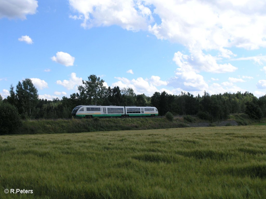 Ein VT verl�sst Wiesau/Oberpfalz mit einer VBG nach Regensburg. 13.07.09