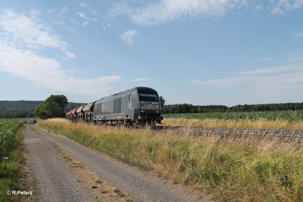 ER20 008 mit dem D�ngerzug aus Cheb bei Oberteich. 28.07.13