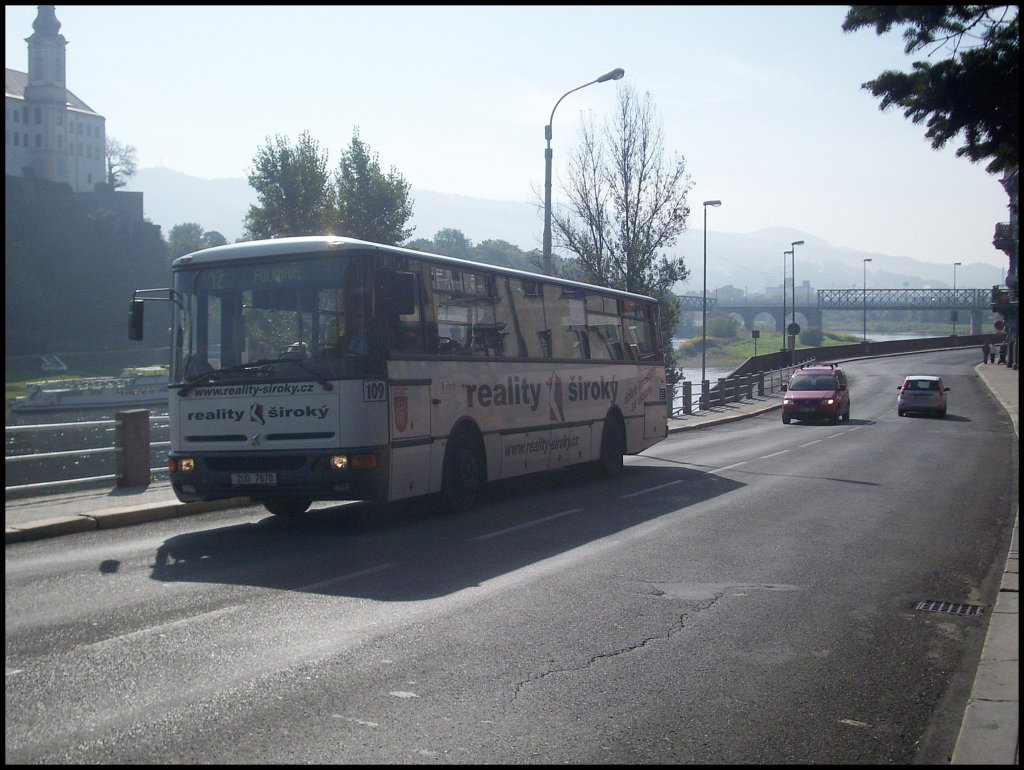 Karosa von Dopravni podnik mesta Decina a.s. in Dĕčn.