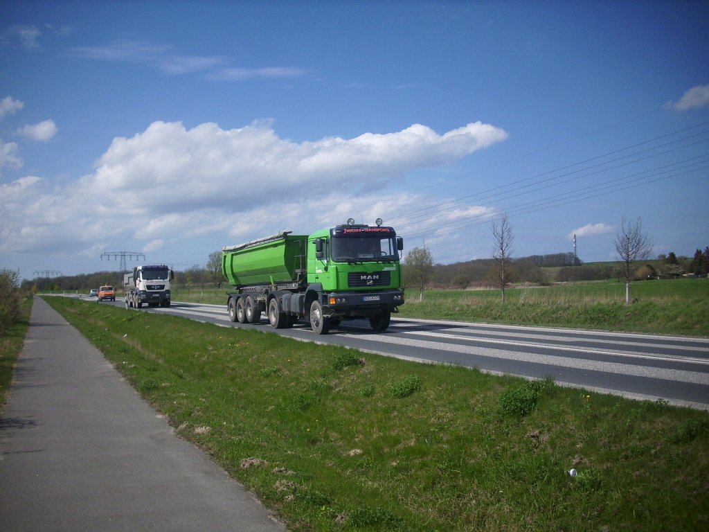 MAN Kipper in Mukran.