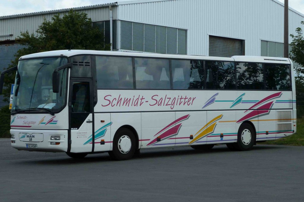 MAN von  SCHMIDT-SALZGITTER , gesehen in Cuxhaven im August 2012