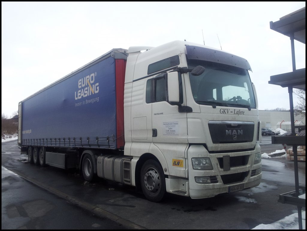 MAN TGX Sattelzug in Bergen.