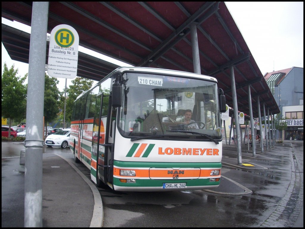 MAN L 353 von Lobmeyer aus Deutschland in Cham.