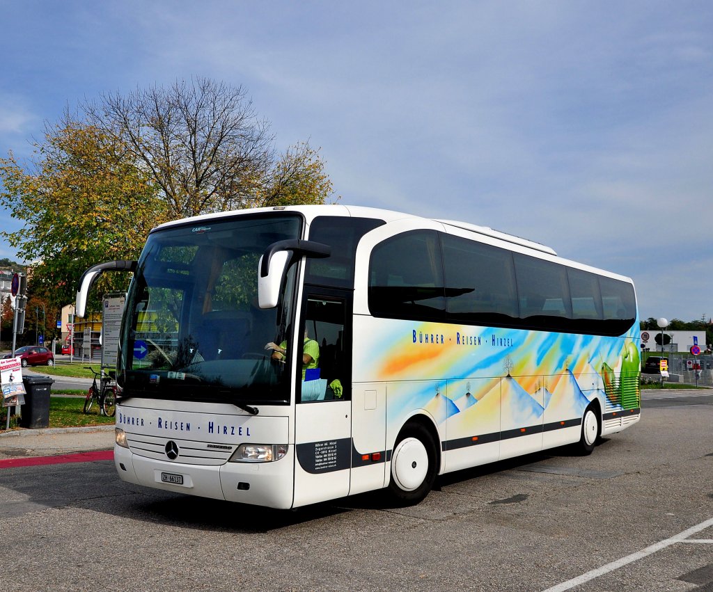 MERCEDES BENZ TRAVEGO von BHRER aus der Schweiz im September 2012 in Krems an der Donau.