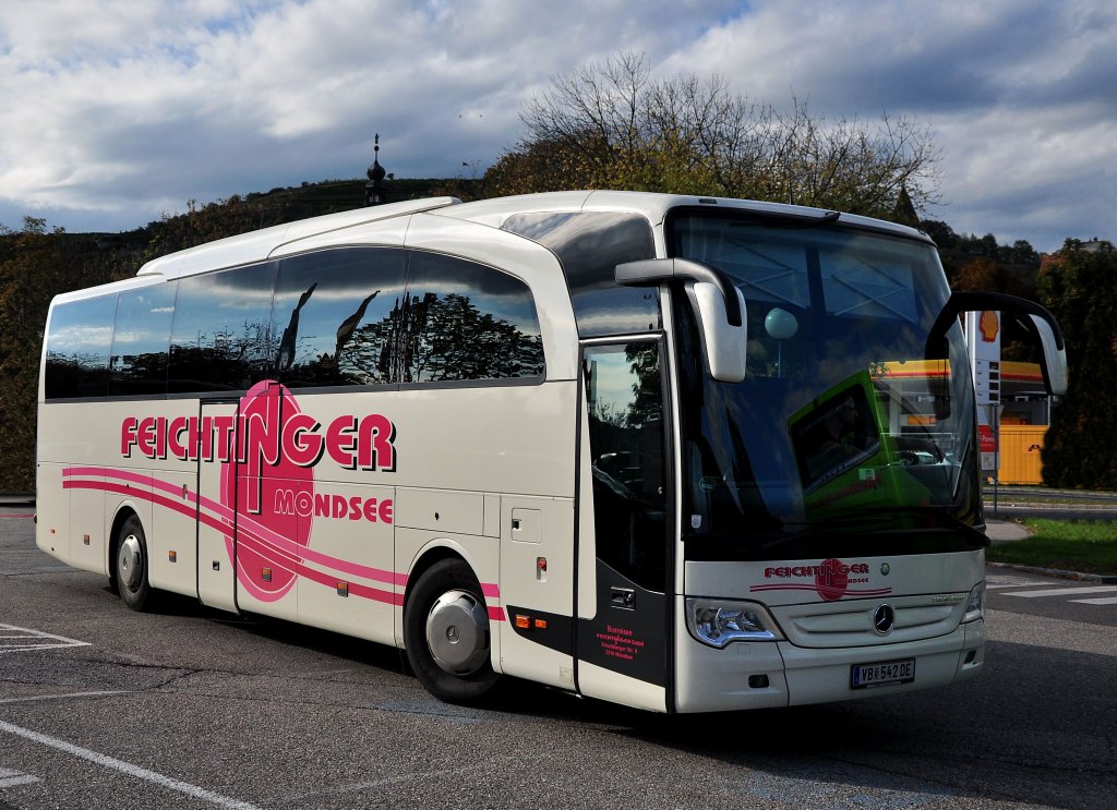 MERCEDES BENZ TRAVEGO von Busreisen FEICHTINGER aus Obersterreich,Krems,September 2012.