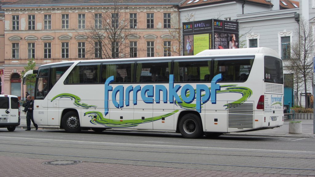 Mercedes Tourismo  FARRENKOPF  in Bratislava am 7.4.2012.