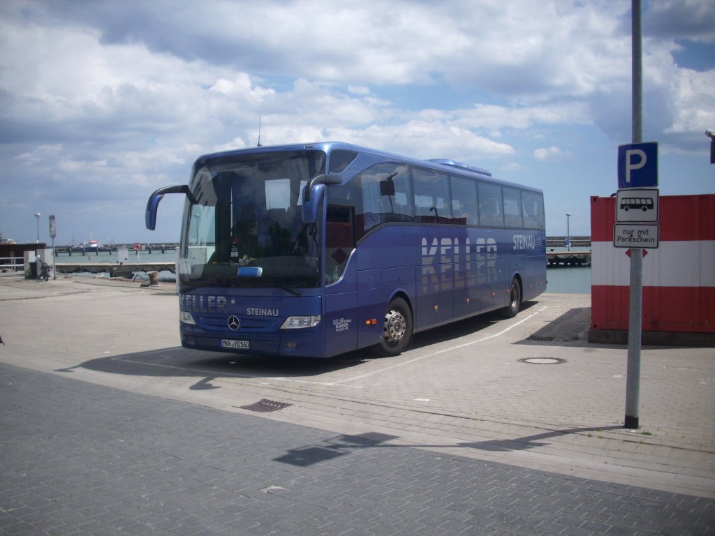 Mercedes Tourismo von Keller aus Deutschland im Stadthafen Sassnitz.