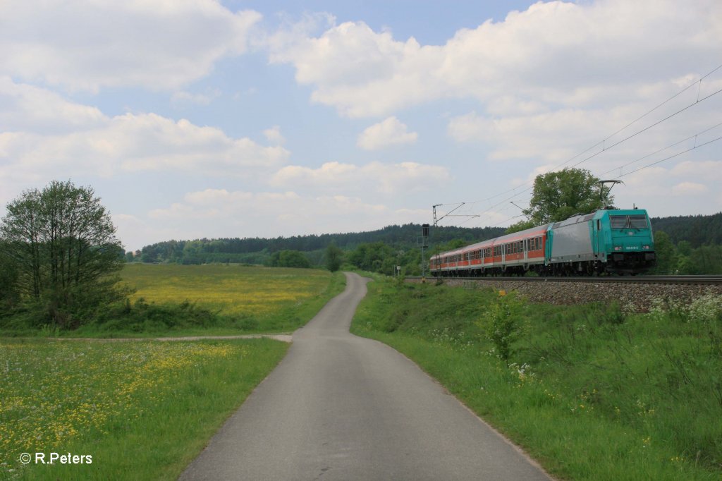 Nachschuss von 185 616-0 mit S3 39340 nach N�rnberg. 13.05.11